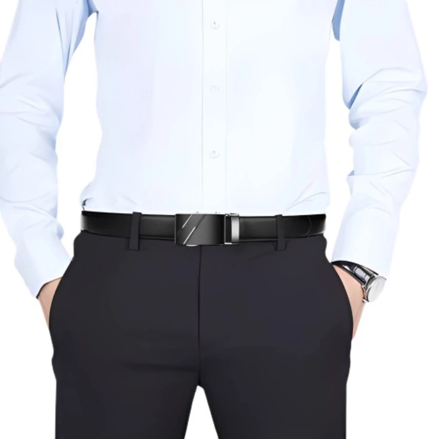 Cinto Luxo Social Masculino Em Couro Sintetico