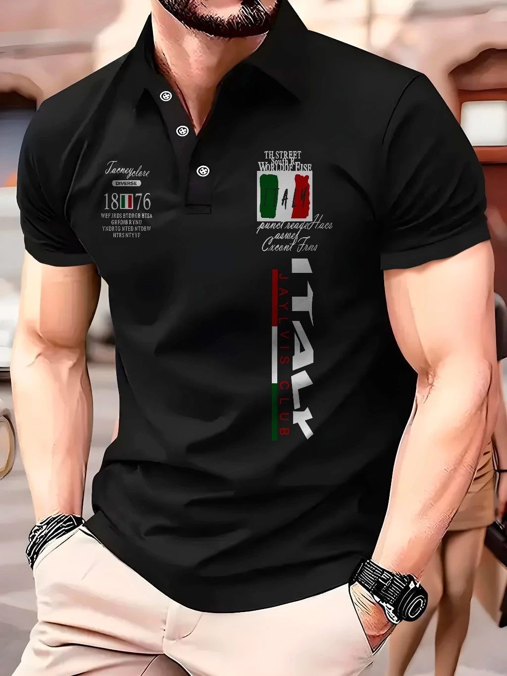 Camisa Polo Oslo Italy 1876 Manfinity Piquet